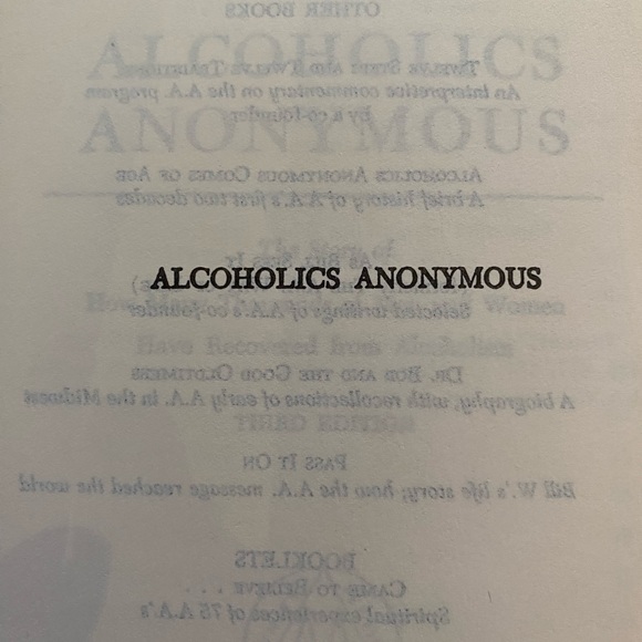 Alcoholics Anonymous Book- Softcover - Picture 3 of 7